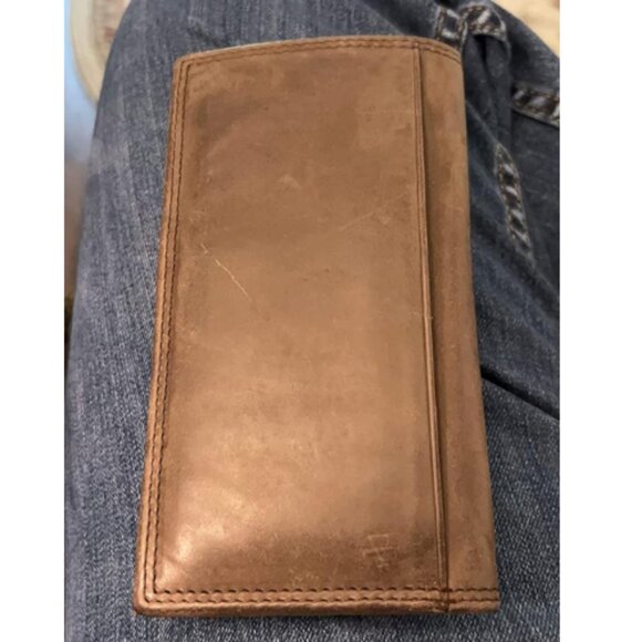 Timberland PRO Men's Leather Long Bifold Rodeo Wallet with RFID - Picture 3 of 9